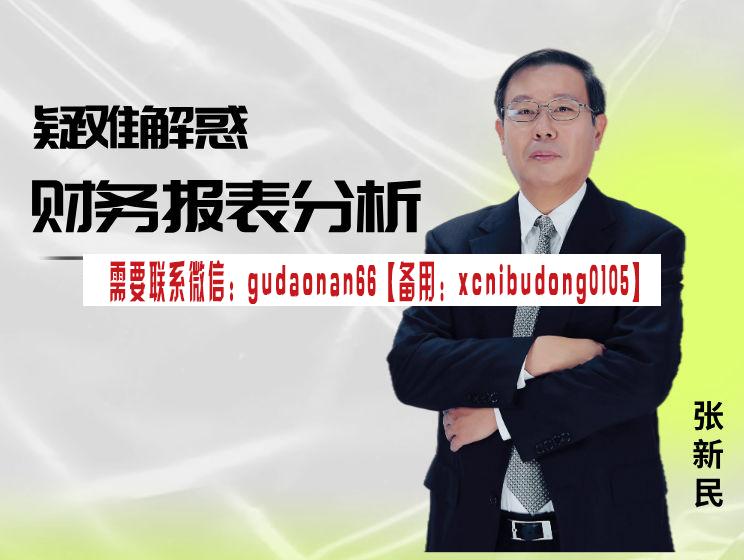 张新民 财务报表分析疑难解惑课外汇入门
