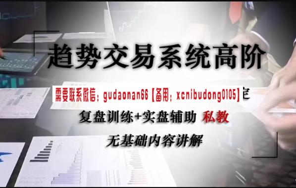 趋势交易法 2周私教：针对有趋势交易法基础却无法稳定盈利的朋友 视频课程