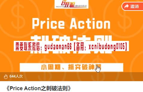 许佳聪 Price Action之刺破法则 视频课程