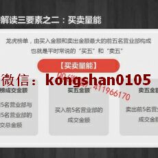 龙虎榜 游资机构博弈接力掘金游资列传操盘技巧 股票实战培训视频课程