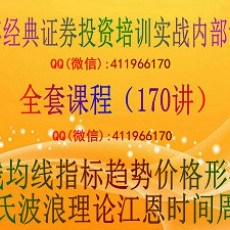 百年经典机构陈跃文 股票投资综合技术实战培训全套视频课程 高清版（共170讲）