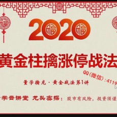 股海明灯白马密探仲展 2020年量学擒龙特战黄金涨停战法要素 股票内部特战培训课程 赠点评课