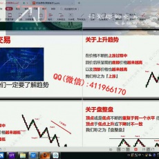 三位一体 趋势推动起爆点交易日内波段高概率掘金模型 黄金外汇内部培训视频课程