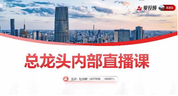 杜光晓 总龙头战法 2024年圈内教学